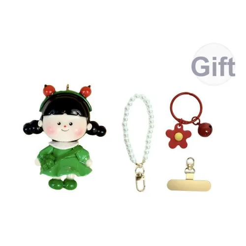 Zhangcai Handmade Apple Girl Clay Key Car Charm Cute Clay Jewelry Accessories Toy DIY Toys