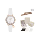 Розово-золотой корпус Белый [Коробка "Любовь" + Стальной браслет]