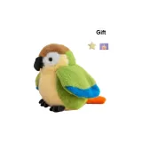 Зеленый попугай (включает заколку для волос "Звезда" + поздравительную открытку)