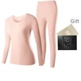 Женский комплект с круглым вырезом (кожа) из чистого хлопка, безопасный для кожи / 3A, удобный