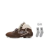 Коричневый [С подарками, бренд, сердце, носки, 1 упаковка]