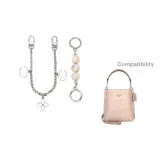 [Серебряный] Молочный Жемчужный+Лунный Декоративная Цепь 30 см