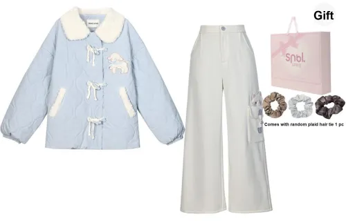 Snbl Coat+Брюки Женские Повседневные костюмы