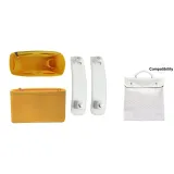 Белый плечевой ремень + желтая подкладка