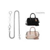 [Подмышечный стиль Carry] Серебряная цепочка с кулоном в виде четырехлистного клевера, длина 65 см