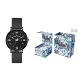 L-9542 Черный корпус с черным циферблатом, черный ремешок