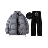 Комплект одежды (Серый топ + Черные штаны)