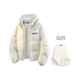 Шляпа цвета экрю, вышитая, в комплекте с круглым вырезом, свитшот