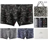 С принтом, упаковка из 3 штук, коробка включена (темно-циановый + королевский синий + чернильный черный), 100% хлопок, дышащий