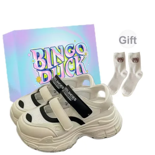 BINGO DUCK Низкие кеды с толстой подошвой Женские