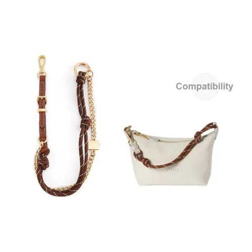 Jingxi Коровья кожа Сумка Ремень Женские Коричнево-красный