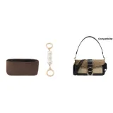 [Двухкомпонентный комплект] Подкладка + Золотистый жемчужный удлинитель цепи