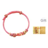 Восьмиплетенный Вино Рекомендуемая чашка бюстгальтера Плетеная веревка (Розовый) (С подарками Наклейка для телефона "Поворот судьбы")