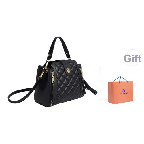 GELANDAI Овчина Сумка через плечо Сумка Обычная Женская Черная