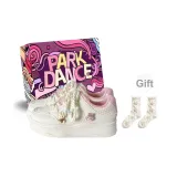 Бежевый Розовый + Коробка + Подарок Носки