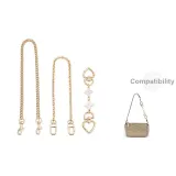 [Золотистый] Клевер четырехлистный Цепь-удлинитель 15 см + Декоративная цепочка 40 см + Длинная цепь Piece