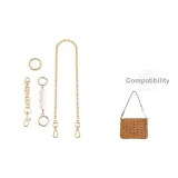 Желтая сумка MCM Smaller, модифицированный набор (47 см, медная цепочка + жемчужный + свиный нос)
