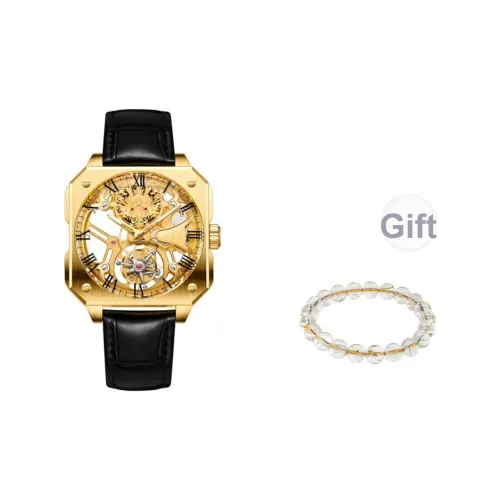 Lao Feng Xiang Механические Мужские Часы 41mm*47,5mm*11,95mm Желтые