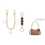 [Золотистый] Амбра Жемчужный + Лунный Декоративная Цепь 30 см