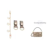 Цепь с тремя цветами, удлинитель 25 см + слоновая серая износостойкая застежка