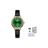 Ремень Черный, ремешок Розовое золото, зеленый