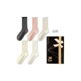 Темно-серый, Абрикос, Овсяной, Заварной, Экрю (5 пар)