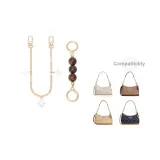 [Золотистый] Амбра Жемчужный + Четырехлистный Клевер Декоративная Цепь 30 см