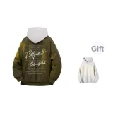 Армейская зеленая куртка (в комплекте с высококачественным белым и серым свитшотом с фотокемией)