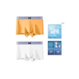 Теплый мангово-желтый + белый