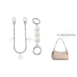 [Серебряный] Pearl Удлинительная цепь 13 см + Декоративная цепь 35 см