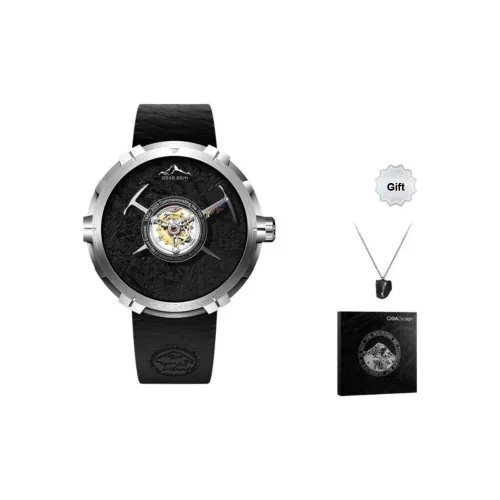 CIGA design Мужские часы U Collection с ручным механизмом, 45 мм*45 мм*11,9 мм, черный