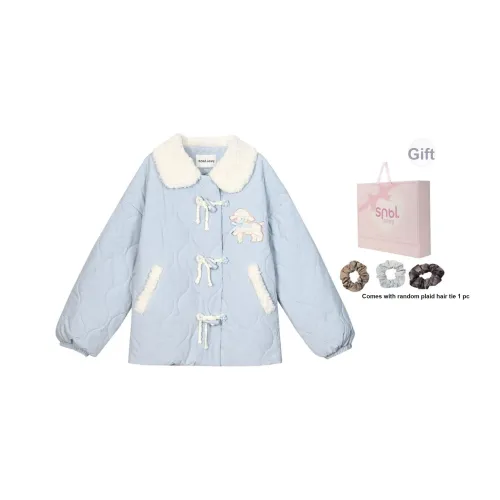 SNBL Хлопковый пуховик Хлопковый пуховик Женский Синий