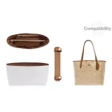 [Молочно-чайный комплект из двух частей] Коричневый отделение, молния, подкладка + плечевая подушка