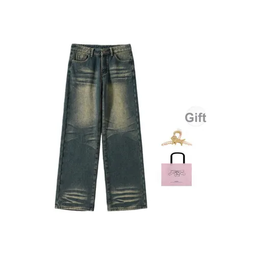 EVPGB Винтажные синие женские джинсы