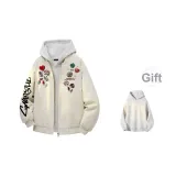 Экрю [Утепленный термический пуховик] (в комплекте с высококачественным белым, серым и свитшотом с фотокемией)