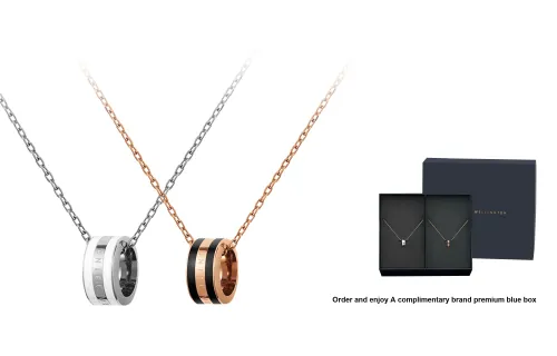 DW/DanielWellington Сплав Ожерелье Фарфоровый белый Серебряный & Керамика Черный Золотой Унисекс