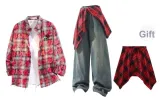 Washed Red + Vintage Blue Pants + Red Flap Skirt  
Промытый Красный + Винтаж Синий Брюки + Красная Юбка с откидной крышкой