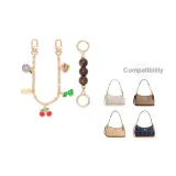 [Золотистый] Амбра Жемчужный + Многоэлементная Декоративная Цепь 30 см