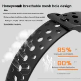 Чёрный - Сетчатое дно, ласточкин хвост, шпилька, силиконовый ремешок