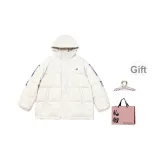 Экрю, с подарками заколка-краб + эксклюзивная сумка для покупок