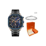 MS2217 Золото Синий [Оранжевый Красный Коробка + Сумка для покупок + Кубинский Браслет]