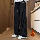 Чёрные штаны [утолщённые и с флисовой подкладкой]