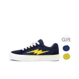 Темно-синий, синий, белый шнурки [премиум, улучшенный, более удобный и прочный] (включает 1 упаковку желто-синих шнурков бесплатно)