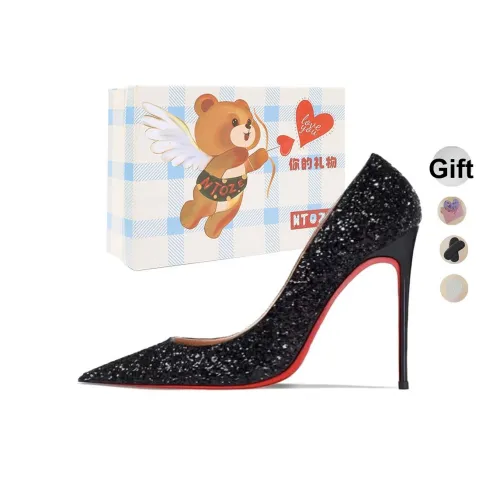 NTOZE Низкий каблук Высокие каблуки Женские Черная коробка