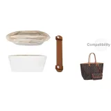 [Комплект из двух частей] Маленький тоут, бумага DuPont, подкладка + коричневый, эксклюзивный, плечевые накладки