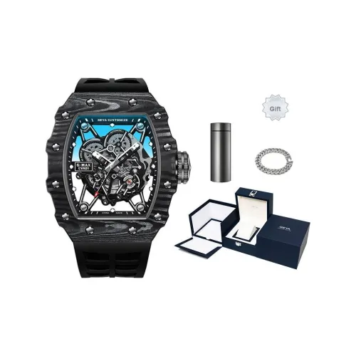 GEYA Автоматический механический механизм Мужские часы Max Collection 50мм*50мм*17мм Черный