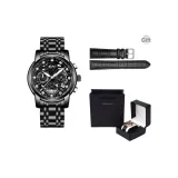 Чёрный - Твёрдый стальной ремешок [Коробка для ремня]