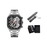 MS2217 Серебристый-черный [Модный бренд Коробка + Ремень]