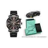 MF0219G Черный корпус, черный циферблат, стальной ремешок [Ограниченный выпуск Гоночный комплект]