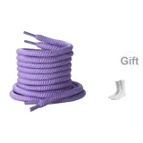 Смелый Твист Шнурки-Фиолетовый [Включает Спортивные Носки]